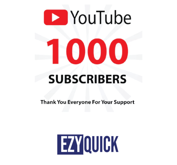 Youtube 1000 follower in your channel with high quality global